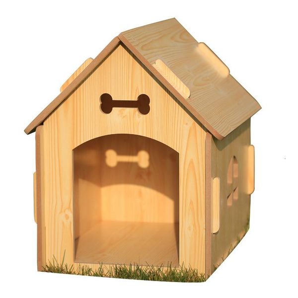 

four seasons large kennel room domestic and foreign can wash and wash rain proof woodiness kennel pets nest dog house