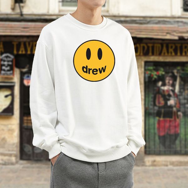 

fashion casual black hoodls smiling face long men's sweater