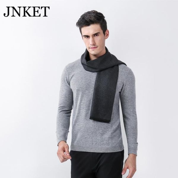 

scarves jnket men's reversible cashmere feel scarf soft warm for fall winter, Blue;gray