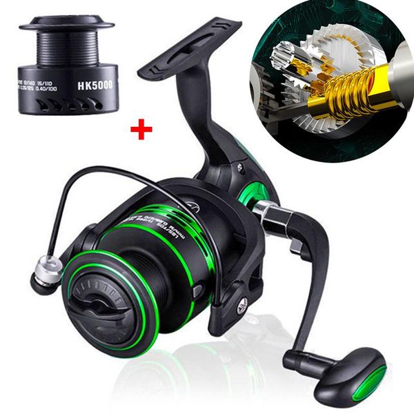 

baitcasting reels double spool fishing reel 5.2:1 gear ratio speed spinning carp for saltwater