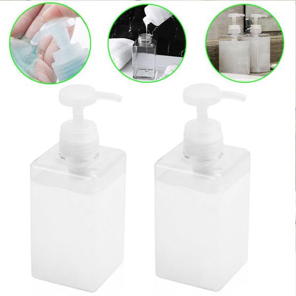 

liquid soap dispenser 2pcs portable pump dispensers travel lotion shower gel shampoo storage bottles and jars refillable bathroom kitchen