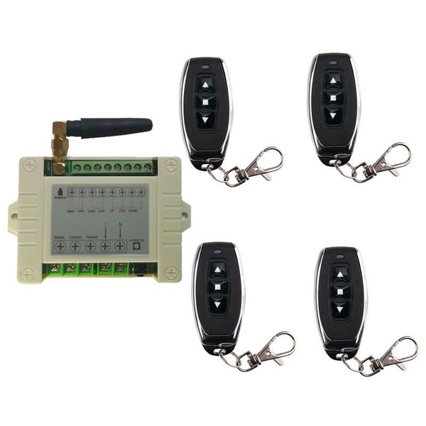 

smart home control 220v 10a 2ch motor remote switch forwards reverse up down sdoor window curtain wireless tx rx limited