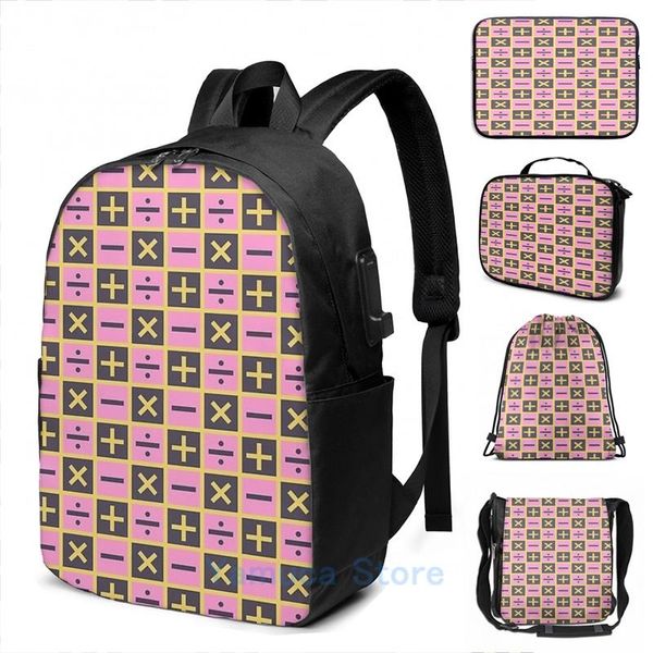 

backpack funny graphic print trish una skirt design usb charge men school bags women bag travel laptop