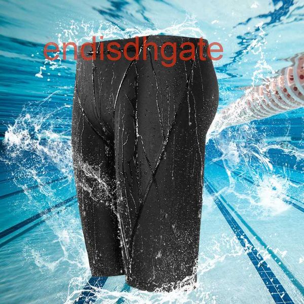 

waterproof shark skin 2019 pants with cap men's products 5-inch swimming trunks, White;black