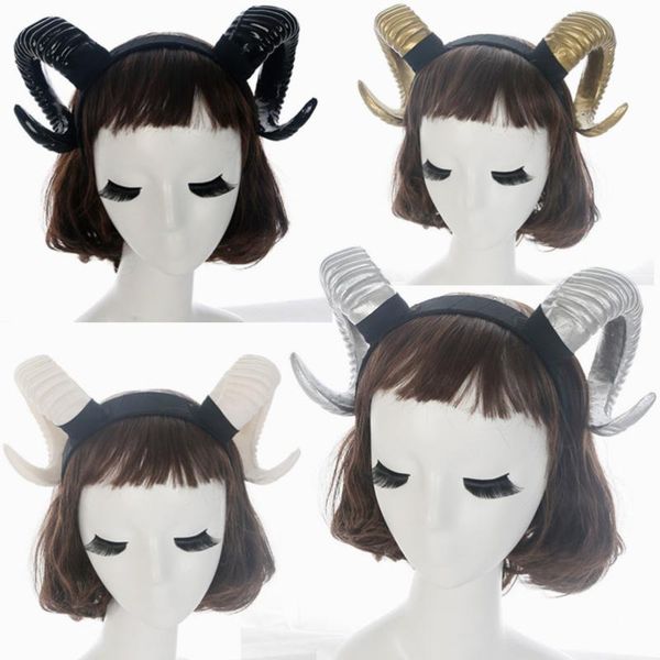 

party masks horn halloween for women cosplay headwear antelope sheep antlers headband steampunk fancy ball carnival props hairband