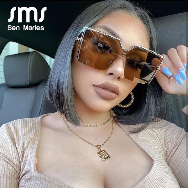 

sunglasses oversized square women 2021 designer glasses men vintage big frame gafas shade uv400, White;black