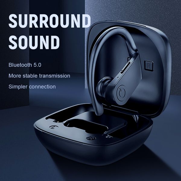 

bluetooth earphone 5.0 tws wireless headphons earphones sport earbuds 3d stereo gaming headset with mic charging box for phone