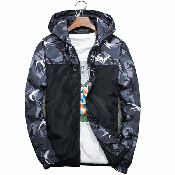 

men's hoodies & sweatshirts nadal tennis player 2021 fashion printing camouflage stitching windbreaker comfortable thin jacket casual s, Black