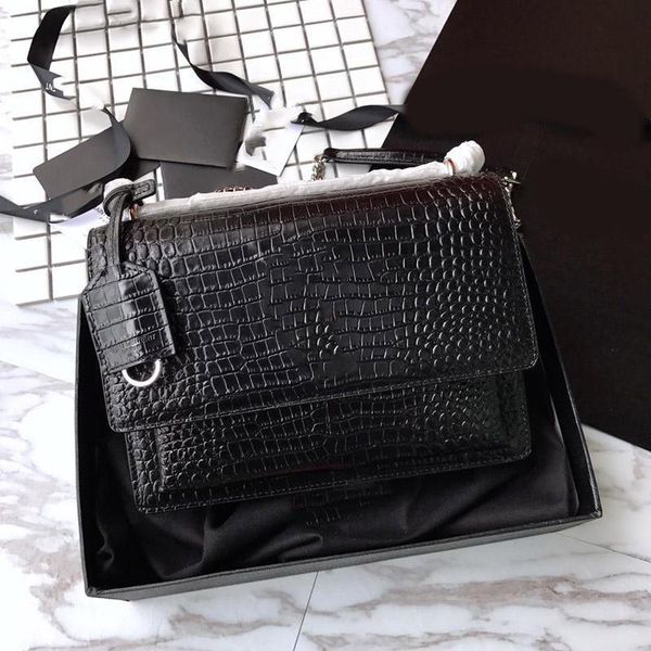 

designer quality bag leather genuine cowhide bag messenger crossbody shoulder shopping bags women handbags luxury 2021 chain afvem, Red;black