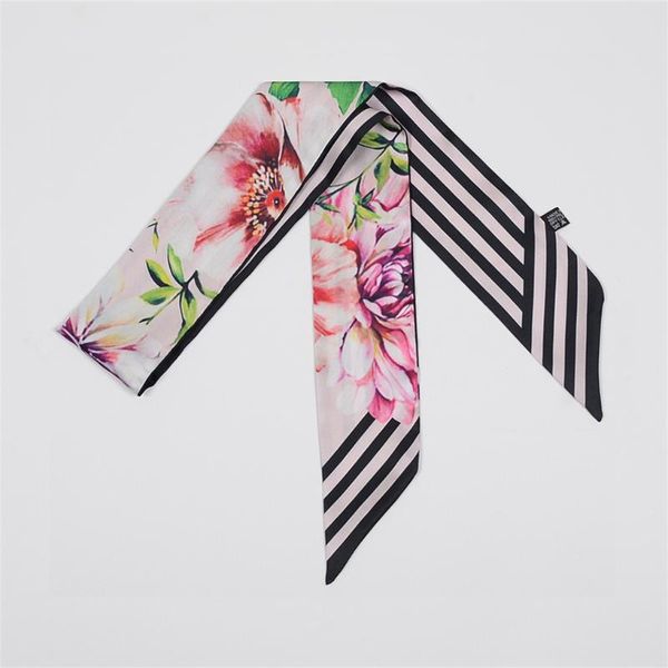 

scarves fashion brand 100% twill silk design luxury skinny bag scarf women hijab neckerchief headband warps for ladies, Blue;gray