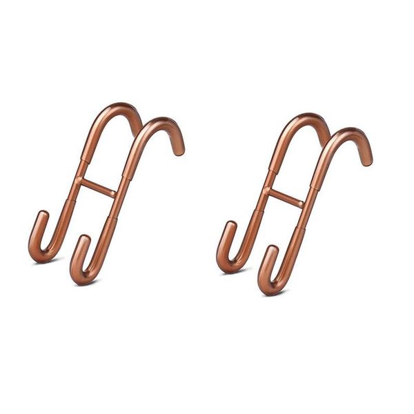 

hooks & rails 304 stainless steel s hook back of plastic glass door towel double