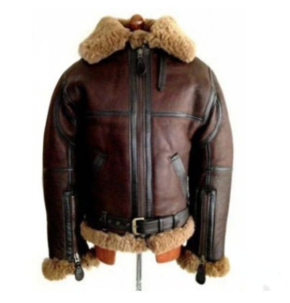 

men's zipper jacket faux fur street casual sports winter and autumn ordinary wear-resistant fleece lining lapel retro, Black;brown