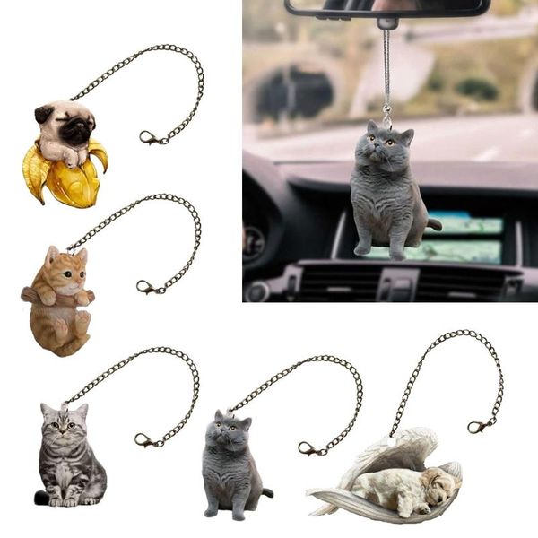 

interior decorations cat car hanging ornament colorflul cute animal shape pendants suitable for automotive mirror door window decor