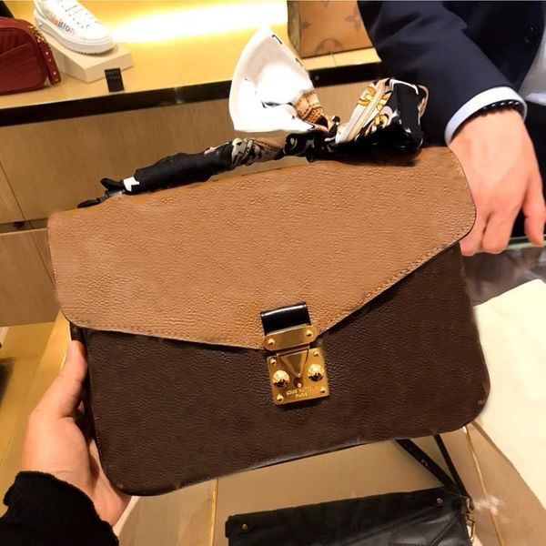 

designer brand shoulder bag casual leather female postage lock flap