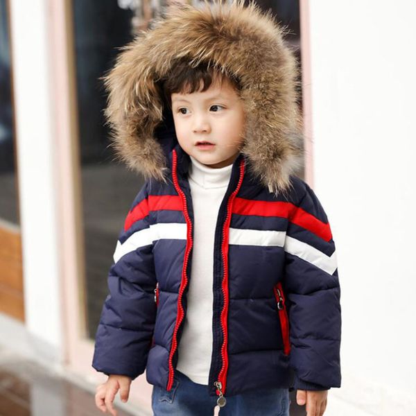 

2020 enfants hiver doudoune garon chaud manteaux pour vtements dessus fille duvet & parkas 2-7 ans manteau de ski capuche bb v, Blue;gray