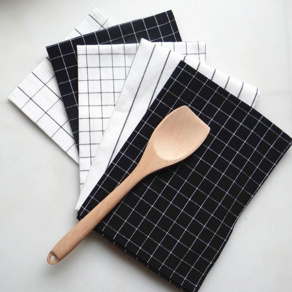 

table napkin 5pcs/lot black series po background cloth household kitchen gourmet cloths tea towel restaurant supplies
