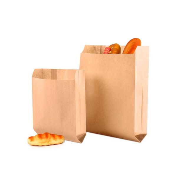 

gift wrap 100pcs paper bag mini stand up bags favor open packing treat wholesale sandwich baking