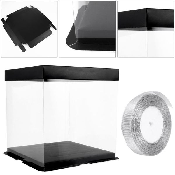 

gift wrap 5pcs birthday cake packaging case transparent paper cover