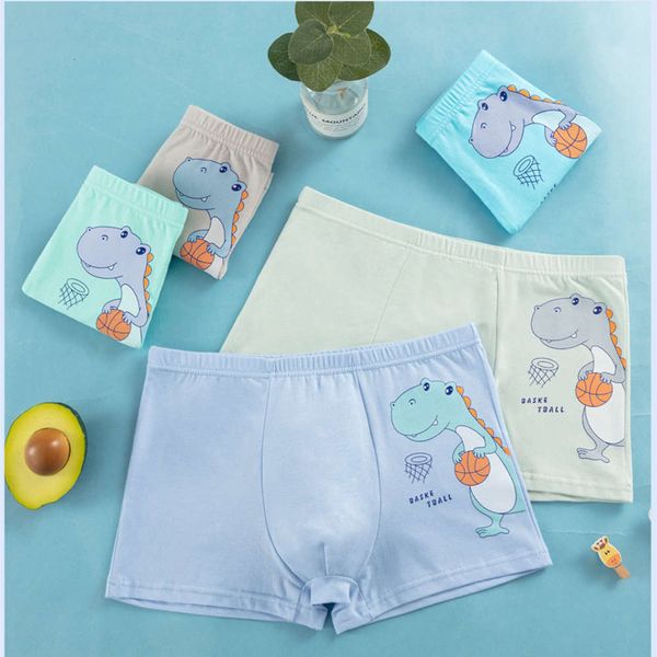 

children's underwear cotton not clip pp girls boys quadrangle cute baby dinosaur cartoon shorts primary school children, Camo