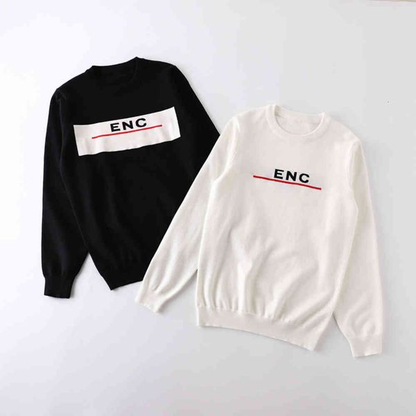 

mens sweaters long sleves knits letters embroidery fashion hoodies pullover sweatshirt men knit clothing asian, White;black