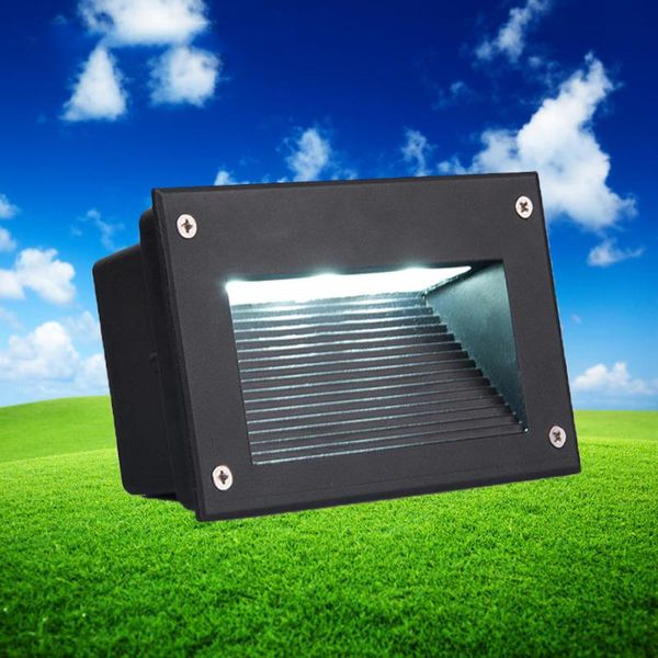 

outdoor wall lamps 4pcs 3w led step lights outdoor&indoor waterproof mount stair footlight embedded corner garden patio pathway lamp