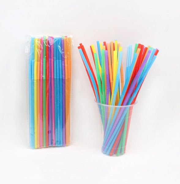 

disposable dinnerware flexible straws plastic drinking party cocktail pajitas
