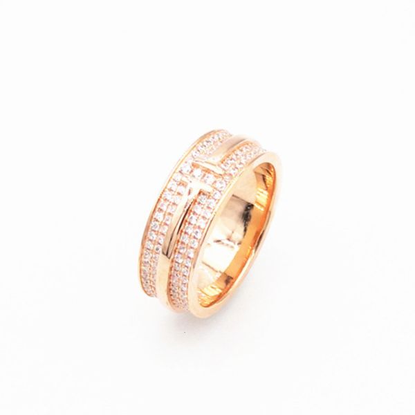 

2021 new men and women lovers classic 925 sterling sier inlay zircon marriage engagement ring jewelry rose gold letters 0dks, Silver