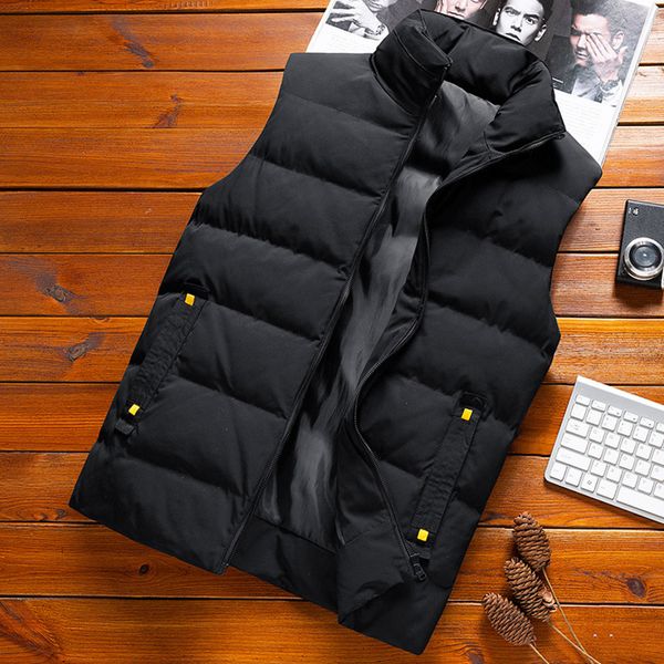 

men's casual thick vt, warm svels et, large 8xl, autumn and winter, novel, Black