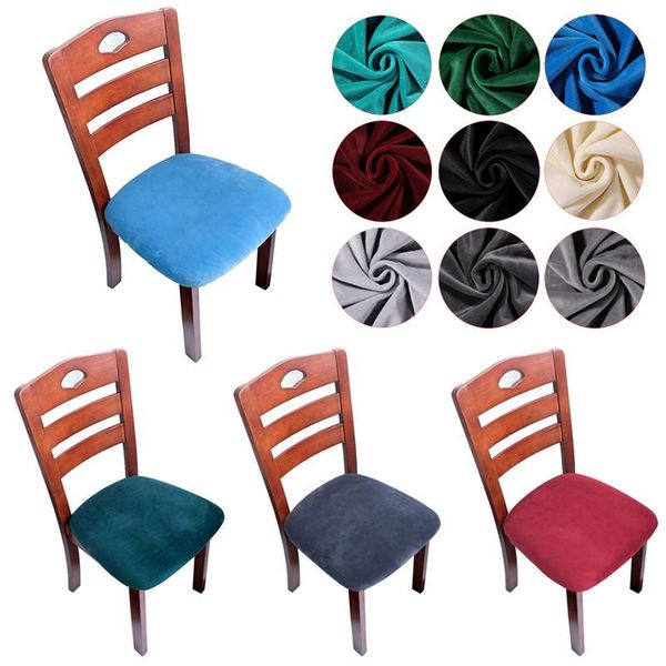 

new solid color chair cover detachable elastic stretch sofa package spandex chair seat cover