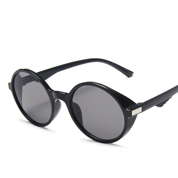 

sunglasses round steampunk men women brand designer fashion glasses retro vintage sun uv400, Blue