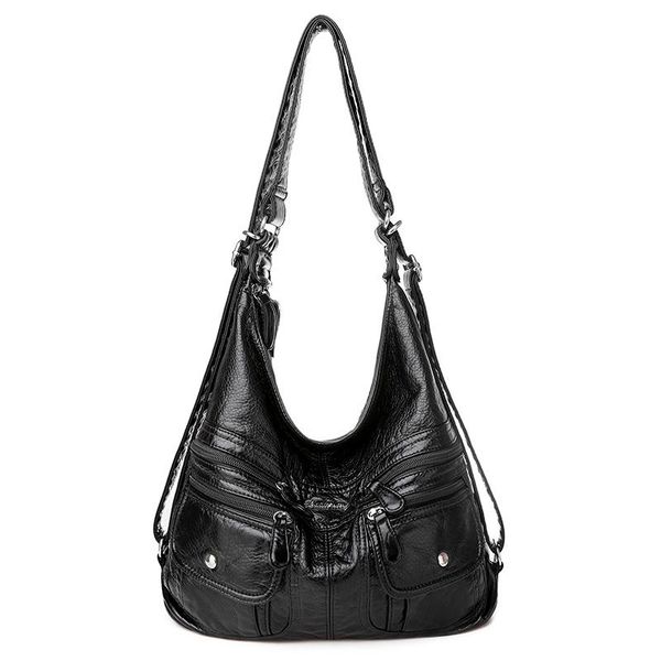 

evening bags leather multifunction shoulder for women 2021 fashion ladies large capacity messenger bag high quality