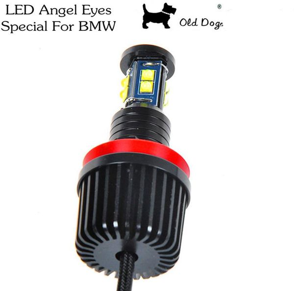 

car headlights angel eyes for e60 e61 e63 e64 e70 x5 e71 x6 e82 e87 e89 z4 e90 e91 e92 e93 40w h8 cree led chip marker bulb hid light