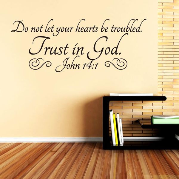 

wallpapers psalm 23:6 wall art religious sticker wallpaper 24.5x62cm (black)