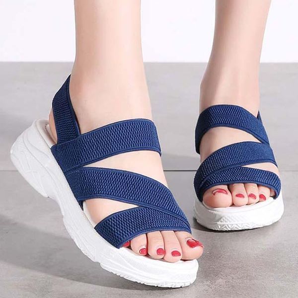 

sandals women gladiator comfy shoes female 2021 wedge woman low heels beach casual flip flops sandalia feminina, Black