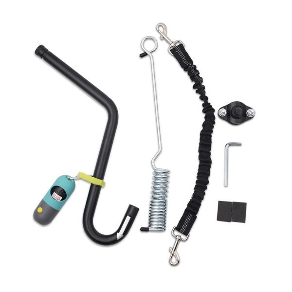 

bike dog leash with buffer,bicycles hands dog walker exerciser attachment,quick connector,dog poop dispenser included