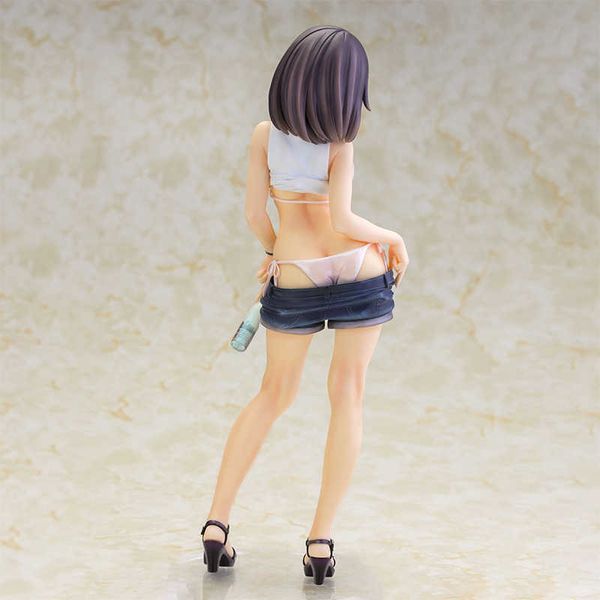 Anime macio sexy menina figuras alphamax skytube stp pvc figura de ação brinquedos ilustração toshiue kanojo ilustração por kekemotsu