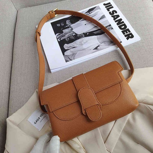 

design hand 2021 fashion new palm grain cow leather multi purpose smiling face waist shoulder crossbody women's bag p1ad