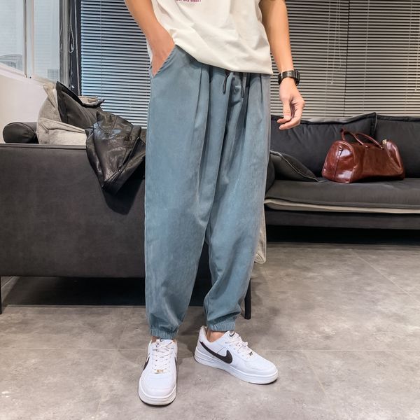 

2021 brand sweatpants men clothing joggers harajuku pants plus casual fashion new homme trousers clothes tdqw, Black