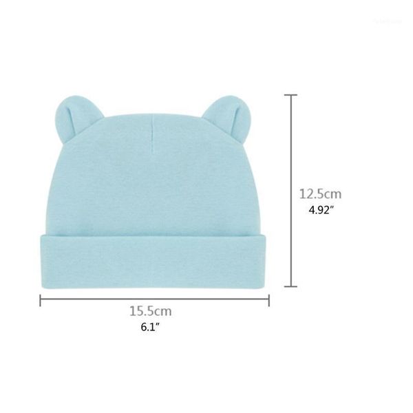 

caps & hats double layer beanie hat preemie boys girls born accessories solid color infant baby autumn winter1, Yellow