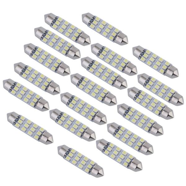 

car headlights white dome map lamp 42mm 12smd 3528 festoon led bulbs interior light