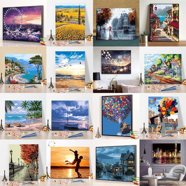 

paintings wonderful imaginary diy painting by numbers kits coloring unique gift home wall art decor 40x50 cm artwork