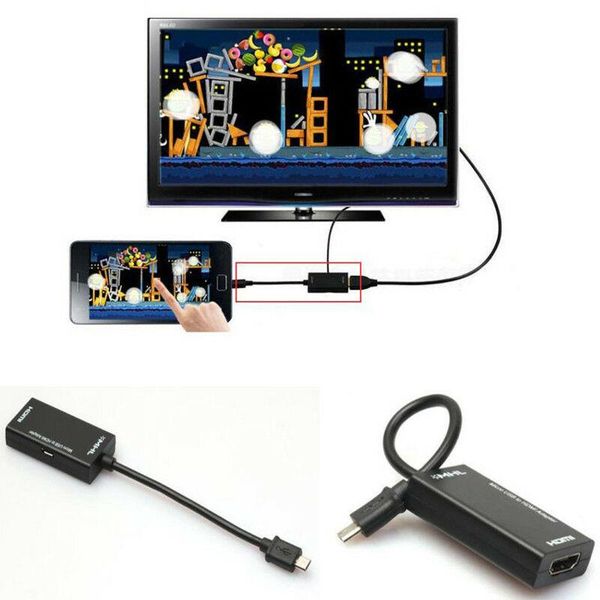 

audio cables & connectors mini micro usb 2.0 mhl to 1080p tv adapter cable for galaxy android
