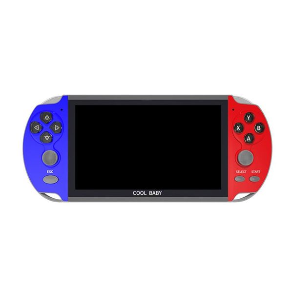 

portable game players multi-function retro console built in 1000 games 7 inch display 8gb memory handheld double joystick classic controller
