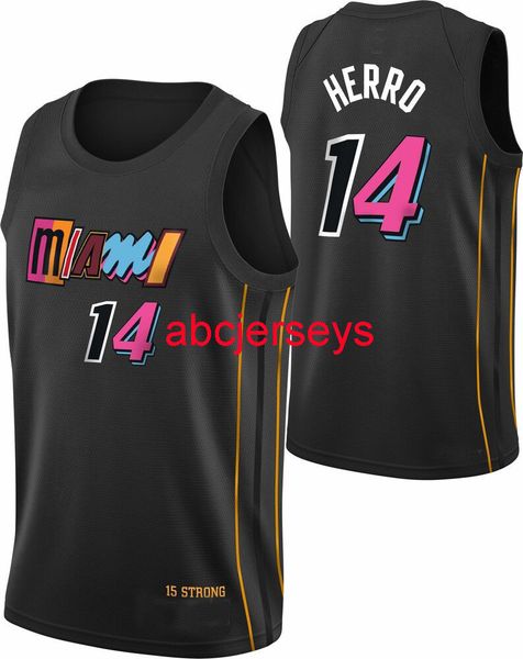 

men women youth tyler herro #14 black 2021/22 swingman jersey embroidery basketball jersey xs-5xl 6xl