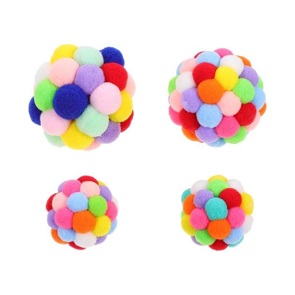 

cat toys 4pcs creative teasing adorable colorful chew pet plaything