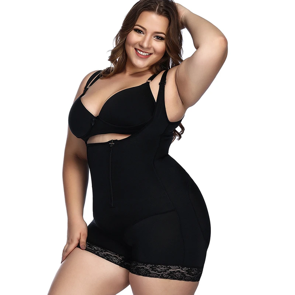 

women's shapers waist trainer corset binder tummy control booty lifting shapewear fajas skims bbl bodysuit plus size lingerie, Black;white