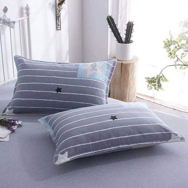 

pillow case full cotton pillowcase zipper large size single 100% thick