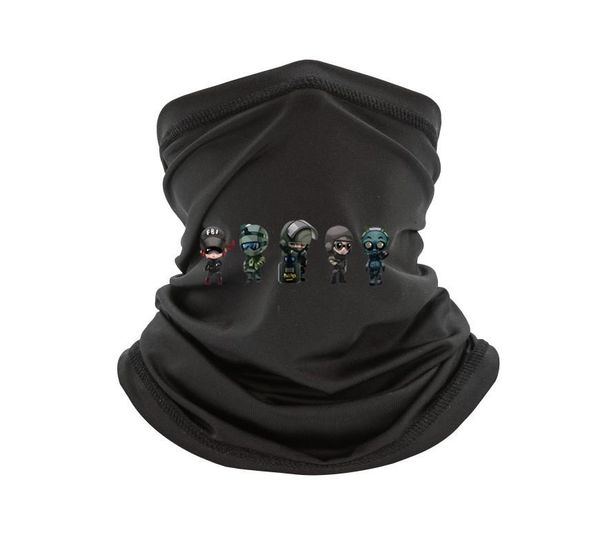 

hats, scarves & gloves sets tom clancy's rainbow six siege summer cotton short sleeve tee scarf, Blue;gray