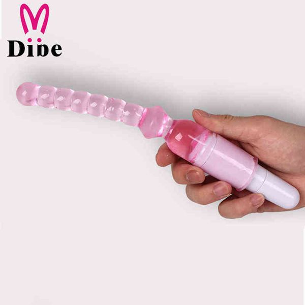 NXY Vibratoren Dibe G-Punkt-Massagegerät Erwachsene Sex Shop Sexspielzeug für Paare Masturbation Dildo Vibrator Stick Lange Anal Butt Plug Perlen Silikon 0104