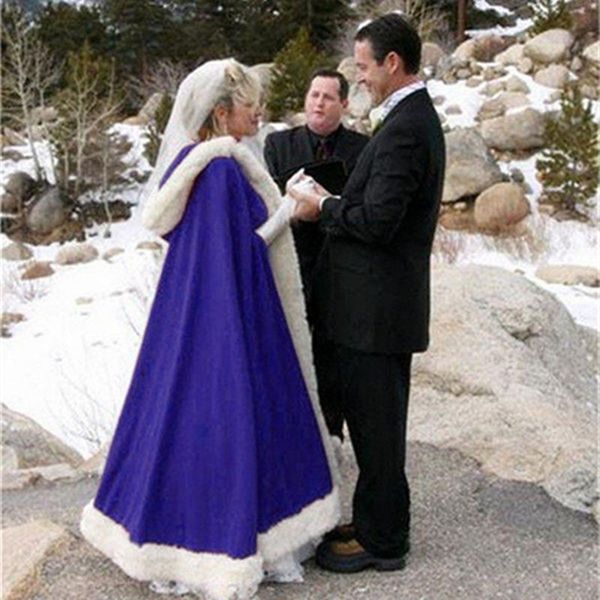 

wraps & jackets elegant wedding jacket warm velvet hooded capes for women bridal cloak shawl, White